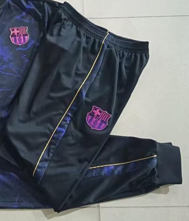 AAA Quality Barcelona 26/27 Black/Purple Long Pants